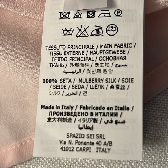 Ermanno Scervino LUXURY Mulberry Silk Blouse Made In Italy 2020 ResortCollection - Picture 13 of 13